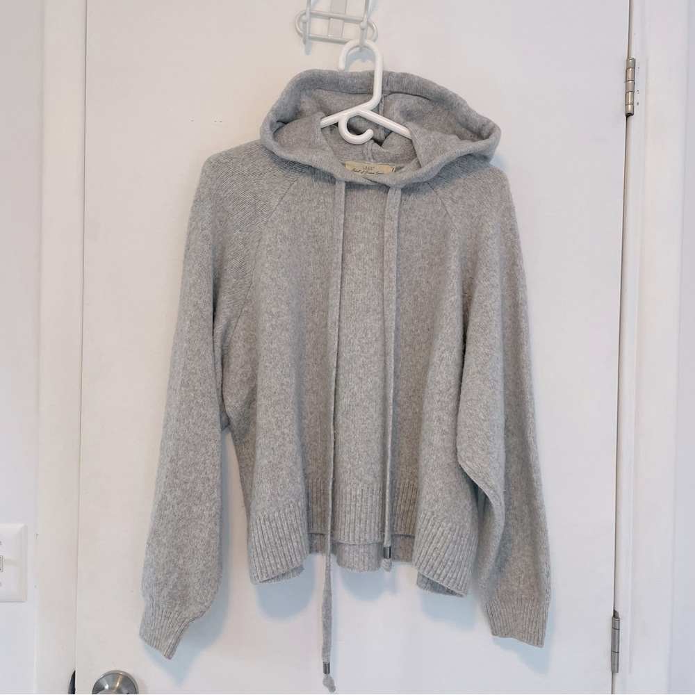 Cozy Gray Hooded Sweater